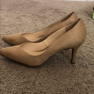 Nude Suede Heels (Size 9)